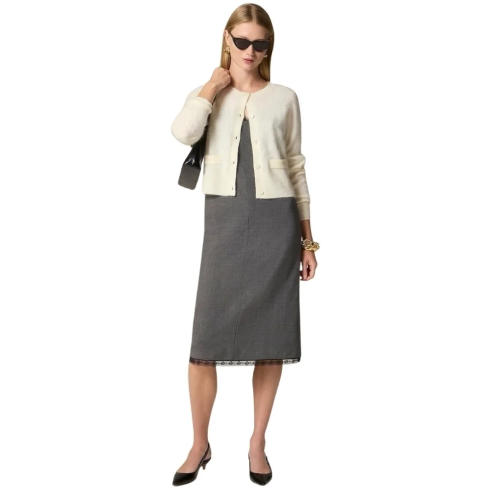 New! J. Crew Brushed Cashmere Cropped Cardigan